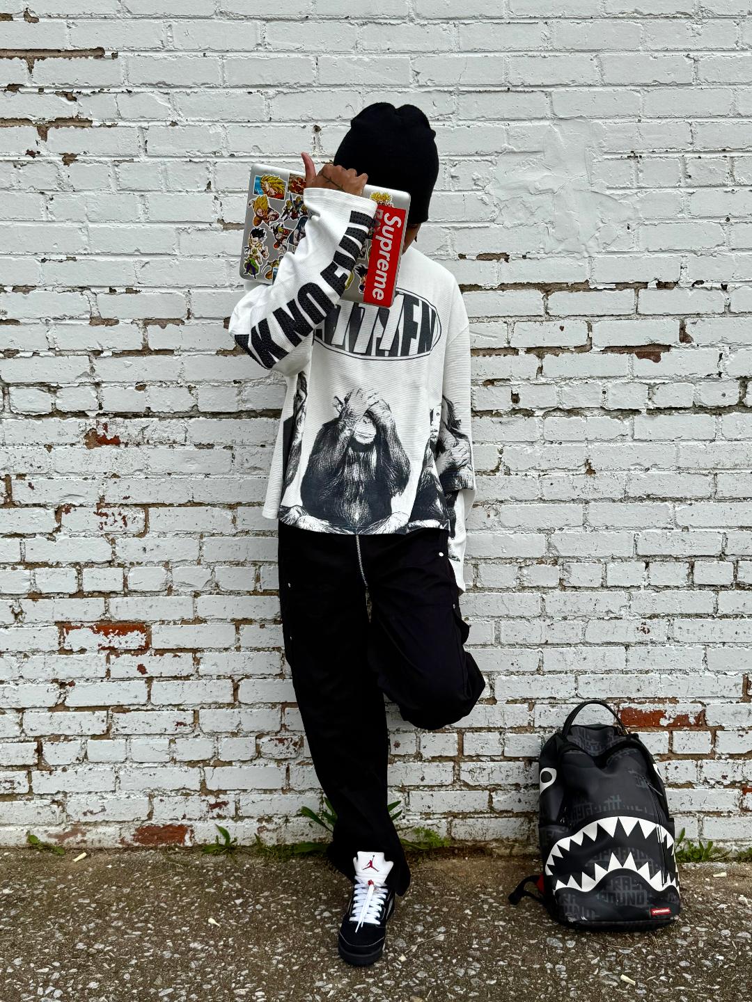 NO EVIL WAFFLE KNIT THERMAL